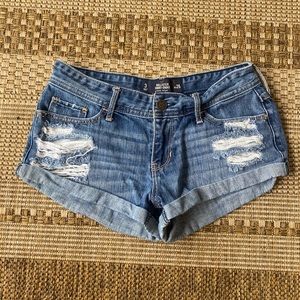 hollister jean shorts